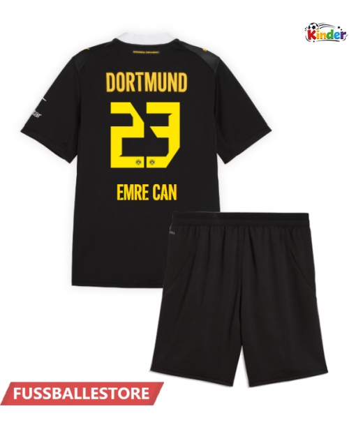 Günstige Borussia Dortmund Emre Can #23 Auswärts Trikotsatzt Kinder 2026-27 Kurzarm (+ Kurze Hosen)